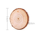 10pcs christmas wood round tree ornaments xmas hanging pendant home decor  LJLJ