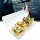 Stereo Fuse Block Car Audio Holder 60A 1 To 2 Way Power Distribution With Shell