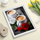 Painting By Numbers Kit DIY Coffee Hand Painted Canvas Oil Art Picture Gift A