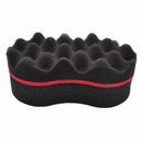 Double Sided Barber Hair Brush Sponge Dreads Locking Twist Coil Afro Curl W O6X3