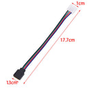 10PCS 10mm 4 Pin Male Female PCB Connector Cable For RGB 5050 3528 LED Stri Nw