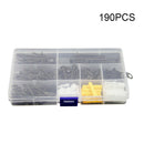 190pcs M3.5 Black oxide Cross Countersunk Head Tapping Screws Wood Screws VST