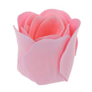 Light Pink Pleated Hem Heart Gift Box Bath Soap Flower Petal 18 in 1