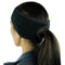 Winter Thermal Fleece Ponytail Headband Ear Cover Ear Warmer Head Wear Black