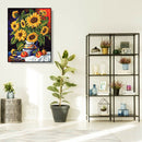 Painting By Numbers Kit DIY Sunflower Fruit Canvas Oil Art Picture Craft A
