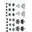 Temporary Tattoo Tatoo Waterproof Stickers makeup make up Crown dLJ