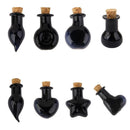 20pcs Mini Small Fancy Empty Glass Bottle Wishing with Cork Necklace Pendant
