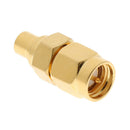 2Pcs SMAJ-MCXK RF Connector Adapter, SMA Male Plug to MCX Female Jack Straight