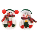 2Pcs Snowman Fork Spoon Holder Pocket Christmas Decor Cutlery Pouch