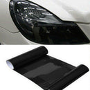 12"x71" Dark Black Car Gloss Headlight Taillight Fog Light PVC Tint Film Sheet a