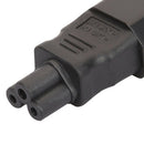 IEC320 C14 To C5 Pdu UPS Plug Female Power Adapter Converter  60x29x20mm