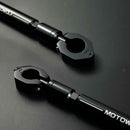 Adjustable Motorcycle Handlebar Cross Bar Steering Strength Lever Bar Black