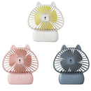 Portable Rechargeable Mini Usb Fan Led Fan Small Desks Household Fans Handy