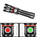 L2+COB LED Flashlight Light USB Rechargeable Telescopic Zoomable Magnetic Torch