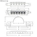 1 Set Zinc Alloy Bridge & Tailpiece for Gibson Les Paul Guitar Replacements,