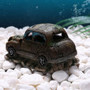 Fish Tank Landscaping Aquarium Ornaments Retro Imitation Old Car Moss Decoration