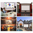 60" Projection Screen 16:9 High Contrast Collapsible Portable Projector Screen
