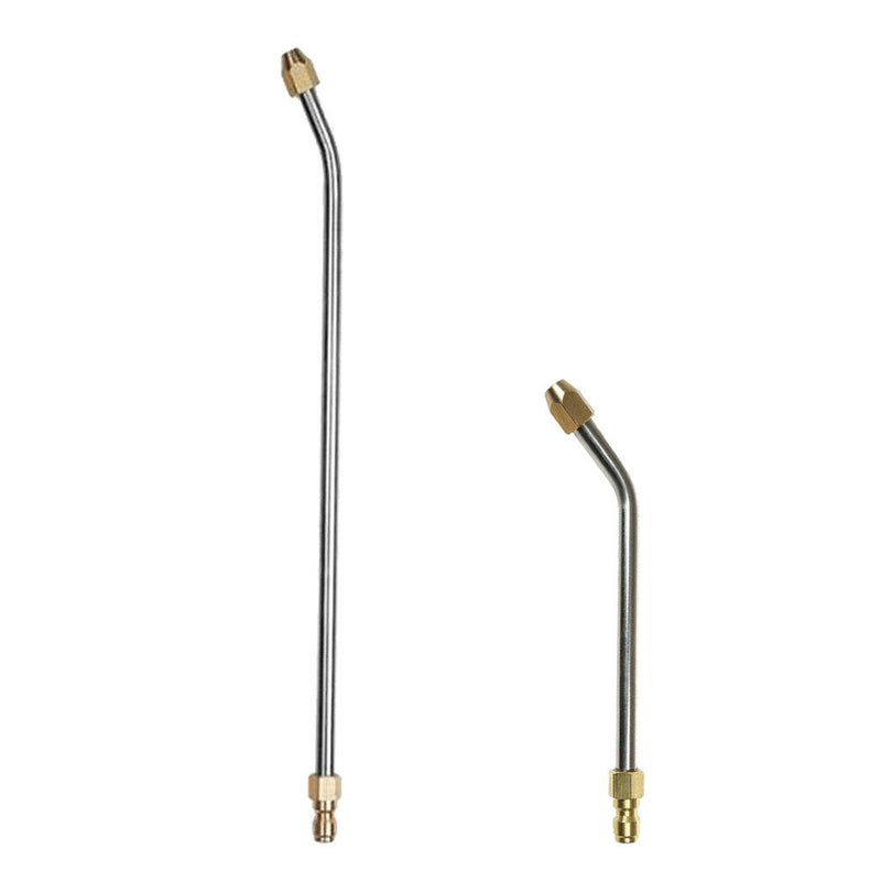 2pcs 1/4 Inch Connect 30 Degree Angled Lance Extension Lengthen Spray Wand Metal