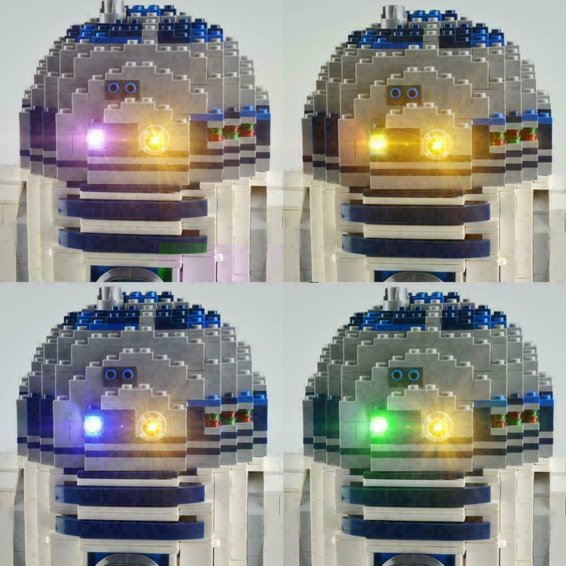 Assembled Building Block Lights For LEGO 10225 and R2-D2 05043 Lighting Mod E4U2
