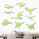 9pcs Luminous Wall Stickers Children Room Dinosaur Decor Glow The In Dark R7I8
