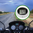 Motorcycle Digital Clock Watches Waterproof W/ Stick Motorbike Time Display