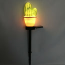 Solar Light 3 Cactus Light Sensor Control Outdoor Garden Street Spike LED Lamp