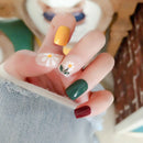 24pcs Cute Flower Colorful False Nails Art Acrylic Full Cover Tips Manicure  ME