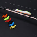3PCS ABS Plastic Fishing Rod Hook Keeper Holder with Elastic Rubber O-Rings