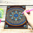 DIY Mandala Special Shaped Diamond Painting 50 Pages Sketchbook A5 Notebook