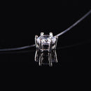 Fashion Women Crystal Necklace Invisible Line Zircon Clavicle Chain Necklace JR