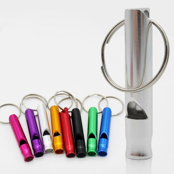 3Pcs Soild Dog Cat Puppy Outdoor Training Pet Sports Random Keyring Whistle R1V7