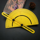 Protractor Angle Finder Articulating Arm Fold Ruler Measuring 180Â° (Yellow)