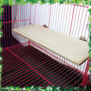 13x28cm Wooden Parrot Bird Cage Perches Stand Platform Pet Budgie Hanging ToyLJ