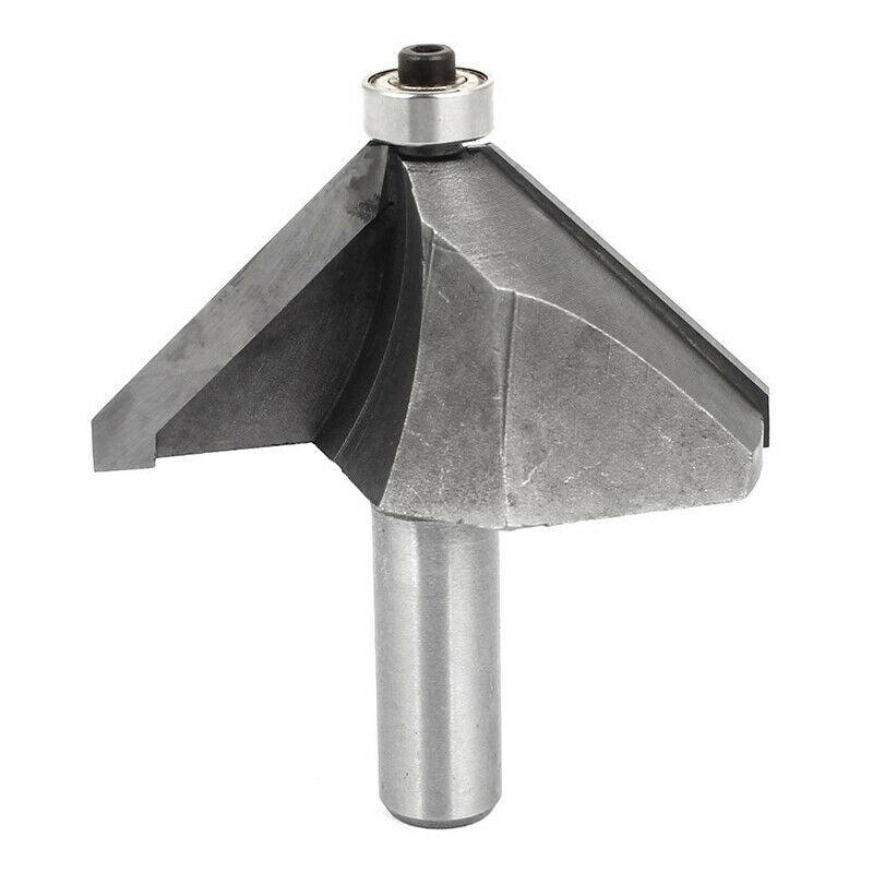 1/2" Shank Diameter 1 1/2" Cutting Depth 45 Degree Chamfer Router Bit W7U6