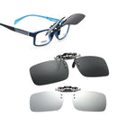 2pcs Polarized Lens Clip-On Flip Up Sunglasses UV400 Driving Myopia Glasses