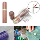 Portable 24Pc/Set Stainless Steel Self-threading Needles Opening Sewing Darning