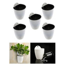 5pcs Garden Self-watering Plant Flower Pot Hanging Planters in