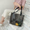 Clear Women Handbag Transparent Shoulder Bag Large Shopping Totes (Black)