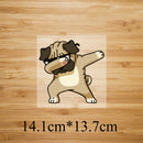 cartoon dog iron on patches heat transfer pyrography for clothing decor W^