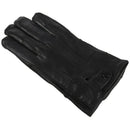 Men's Winter Leather Single Button Driving Gloves