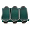 Double Sided 6 Compartments Waterproof Plastic Fishing Tackle Box Lure Box