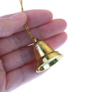 6Pcs/Set  Small Christmas Craft Jingle Bell Dangle Charms With Loop Jewelry  Z