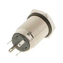 16mm 12V Momentary Push Button Switch OFF (ON) Car Dash Boat SPST Blue LED