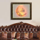 Muslim Ramadan Moon Pattern Oil Painting Photo Living Room Decoration