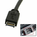 20cm Type-E To 20 Pin Adapter Cable Black Durable USB 3.1  Motherboard