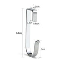 10 Pcs Stainless Steel Universal Square Hook for Kitchen Bathroom Bedroom S T9E2