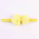 14pcs Chiffon Bowknot Baby Headbands Solid Color Baby Girl Hair Bands