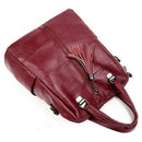 Women'S Backpack Washable Stitching Fashion Backpack Korean Tassel Shoulder