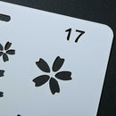 Sakura Pattern Theme Hollow Ruler Template DIY Photo Album Drawing Tool