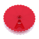 Round PP Plastic Fishing Bait Lure Box Case Container with 7 Compartments